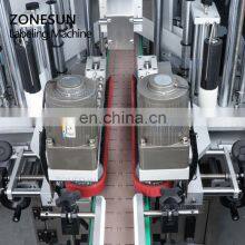 ZONESUN ZS-TB300M Automatic Stickers Flat Bottle Double Sided Labeling Machine For Square Bottles thumbnail-4