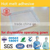 hot melt adhesive for disposable operating gown