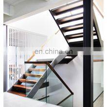 Indoor/outdoor Steel Structure Solid Wood Steps Stairs for Home thumbnail-5