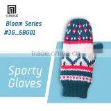 OM2862 O.MOSA 3G_6BG01 Jacquard Full Finger Warm Acrylic Mittens Gloves