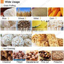 Automatic Puffed Corn Rice Wheat Snacks Machine Chestnuts Opening Machine thumbnail-3