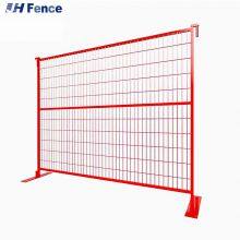 Customized Galvanized Outdoor Portable Metal 6 Feet * 10 Feet Canada Style Base Construction Site Temporary Fence Panel thumbnail-3