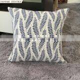 Blue High Quality Jaquard Pillow Cushion thumbnail-3