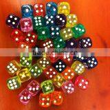 14MM Rounded Transparent Dice/10 Kinds of Color Fine Small Children Gifts Toys/14# Top Grade Dice Game Quality Choice thumbnail-3