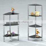 Conner Black Tempered Glass Rack, Display Shelf thumbnail-1