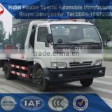Dongfeng flat bed duty wrecker 4-10ton rollback tow truck