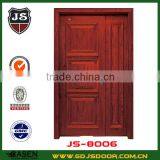 Cherry Interior Solid Wood Double Entry Doors Modern Factory Price thumbnail-6