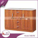 Chinese Simple Custom Short Kitchen Cabinet Mdf Wooden Kitchen Cupboard on Sale thumbnail-1
