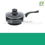 Aluminum Non-stick Sauce Pan Milk Cooking Pancake Pot With Glass Lid thumbnail-1