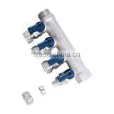 4 Way Brass Water Manifold for Underfloor Heating, Water Supply, Etc. thumbnail-3