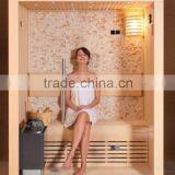 Dry sauna room with cultured stone WS-1301