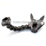 Jaws Flex Clamp Mount + Adjustable Neck With Mount & Screw For Gopro Hero 4/3+/3/2 thumbnail-3