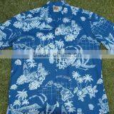 tropical plant print hawaiian shirts
