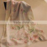 2014 cashmere scarf Peach blossom graphics scarf from zhejiang