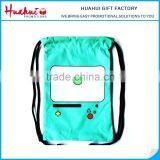 Hot Sale Customized Logo Branded Nylon Drawstring Bag thumbnail-1