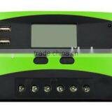 HT30DU Series10A 20A 30A PWM Solar Charge Controller With LCD Display thumbnail-1