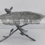100496F-Leafed Metal Finch Bird Feeder