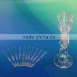 Cheap 4 Inch Eco-friendly Disposable Transparent Plastic Bamboo Design Fruit Forks Bulk Production Quality Choice thumbnail-3