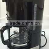 Drip Coffee Machine with SS Decoration 1.25L 10 Cups Glass Carafe Kitchen Accessory Filter