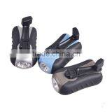 3 Modes Light Plastic Dynamo Hand Crank Torch Light thumbnail-2
