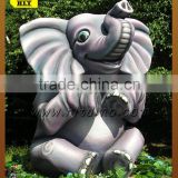 Cute fiberglass decorative elephant statues