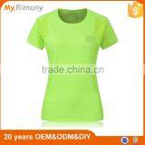Factory Wholesale Bamboo Fiber Running Fitness Sports Dry Fit Breathable Lady Short Sleeve T Shirt thumbnail-4