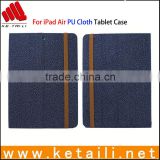 For iPad Air 2 OEM PU Cloth Tablet Cover Factory Passed REACH PROP65