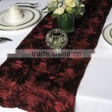 Fashion embroidered satin table runner for weddings