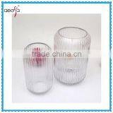 Unique Decorative Flower Tall Clear Large Flower Oval Glass Stemmed Vase