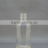 4 oz Glass Boston Bottle Flint Color thumbnail-1