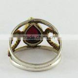 Deep Red Colour !! Red Garnet 925 Sterling Silver Ring, Silver Jewelry, Gemstone Silver Jewelry thumbnail-4