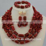 Coral Beads Jewelry Designs African Beads Jewelry Set Bridal Jewelry Set thumbnail-3