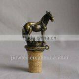 2013 Horse Design Bottle Stopper Metal Wine Stopper Wine Bottle Stopper