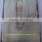 Wholesale Hotel Used Towel Material Bright Color Printed Bathrobe From China Factory thumbnail-1