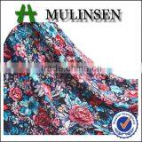 Shaoxing floral print fancy knitted 180gsm 100% polyester lycra fabric