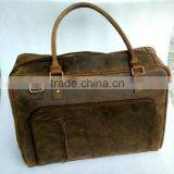 Grain Distressed Leather Travel Bag thumbnail-1