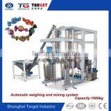 Weighing and mixing system