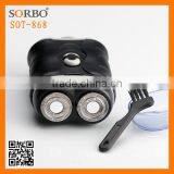 Black Men's Electric Shaver 2-blades Electric Razor Good for Travel thumbnail-3