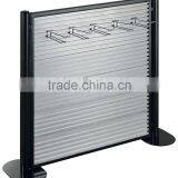 Double Sided Slatwall Display Promotion Magazine, Brochure Display Rack, Aluminum Extrusion Back Panel thumbnail-2