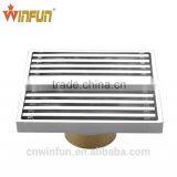 2014 Hot sell Bathroom Brass Floor Strainer Drain/Floor drain chrome finish high quality bathroom accessories