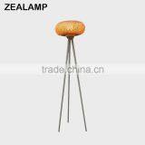 DOUBLE LAYER NATURAL BAMBOO HANDICRAFT TRIPOD FLOOR LAMP TRADITIONAL CHINESE HANDICRAFT TECHNIQUES thumbnail-3