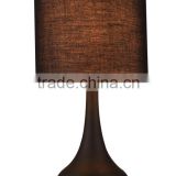 creative metal base touch table lamp with wooden painting
