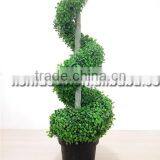 36'' uv Resistant Artificial Boxwood Spiral Tree thumbnail-1
