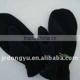 2016 Cheap Adult Black Polar Fleece Mittens