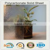 granule clear and colored polycarbonate plastic embossed plate