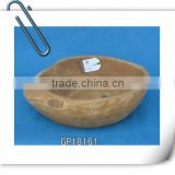 Cheap polished smooth wooden bowl for kitchen