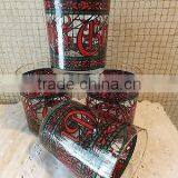 VINTAGE Houze Christmas Stained Glass On The Rocks thumbnail-1