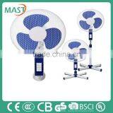 16 Inches New PP Material Stand Fan With Cross Base In Mast 2016