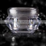 10g Acrylic plastic diamond shape jar for cosmetic container