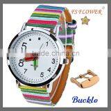 FS FLOWER - Nylon Colorful Band Watch Gifts For Children thumbnail-1